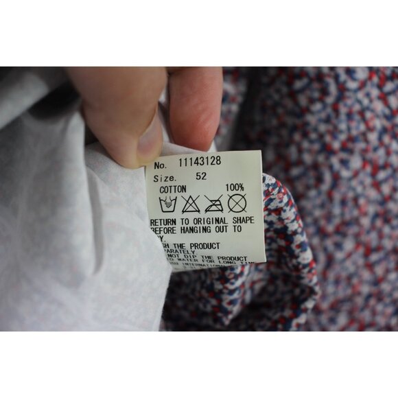 Mihara Yasuhiro Mens 52 Paneled Geometric Patterned Button Up Shirt NEW H914 - Picture 6 of 7